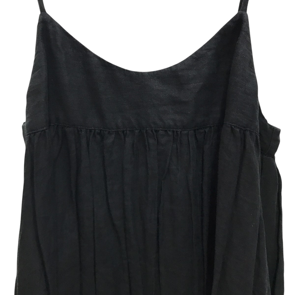 nest Robe ネストローブ リネンキャミソールワンピース　ブラック リネンキャミワンピース｜nest Robe / CONFECT ONLINE SHOP