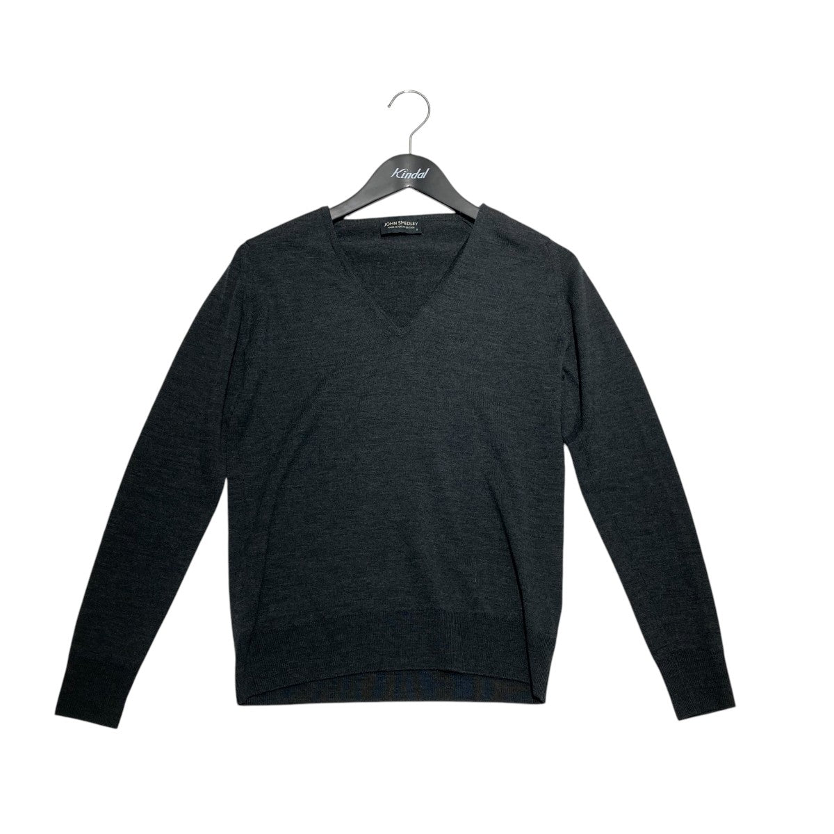 JOHN SMEDLEY(ジョンスメドレー) メリノウールVネックニット グレー