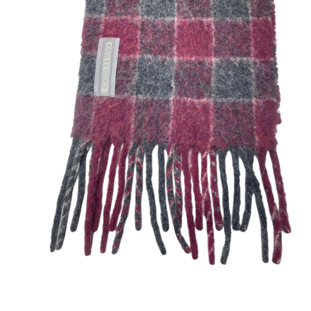 OUR LEGACY(アワーレガシー) 2024AWマフラー グレー×ピンク｜【公式