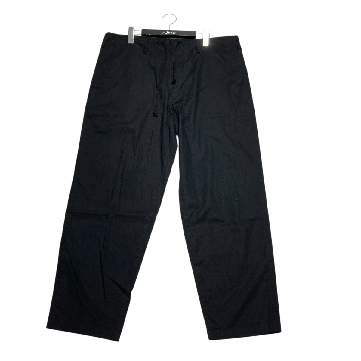YOHJI YAMAMOTO BLACK Scandal スパイダーウェブパンツ YOHJI YAMAMOTO BLACK SCANDAL - FW22 Wide cotton pants with