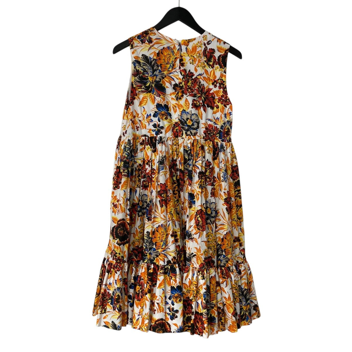 MSGM エムエスジーエムワンピース オレンジ イタリア製 新品 MSGM(エムエスジーエム) フラワープリントワンピース2441MDA174Y