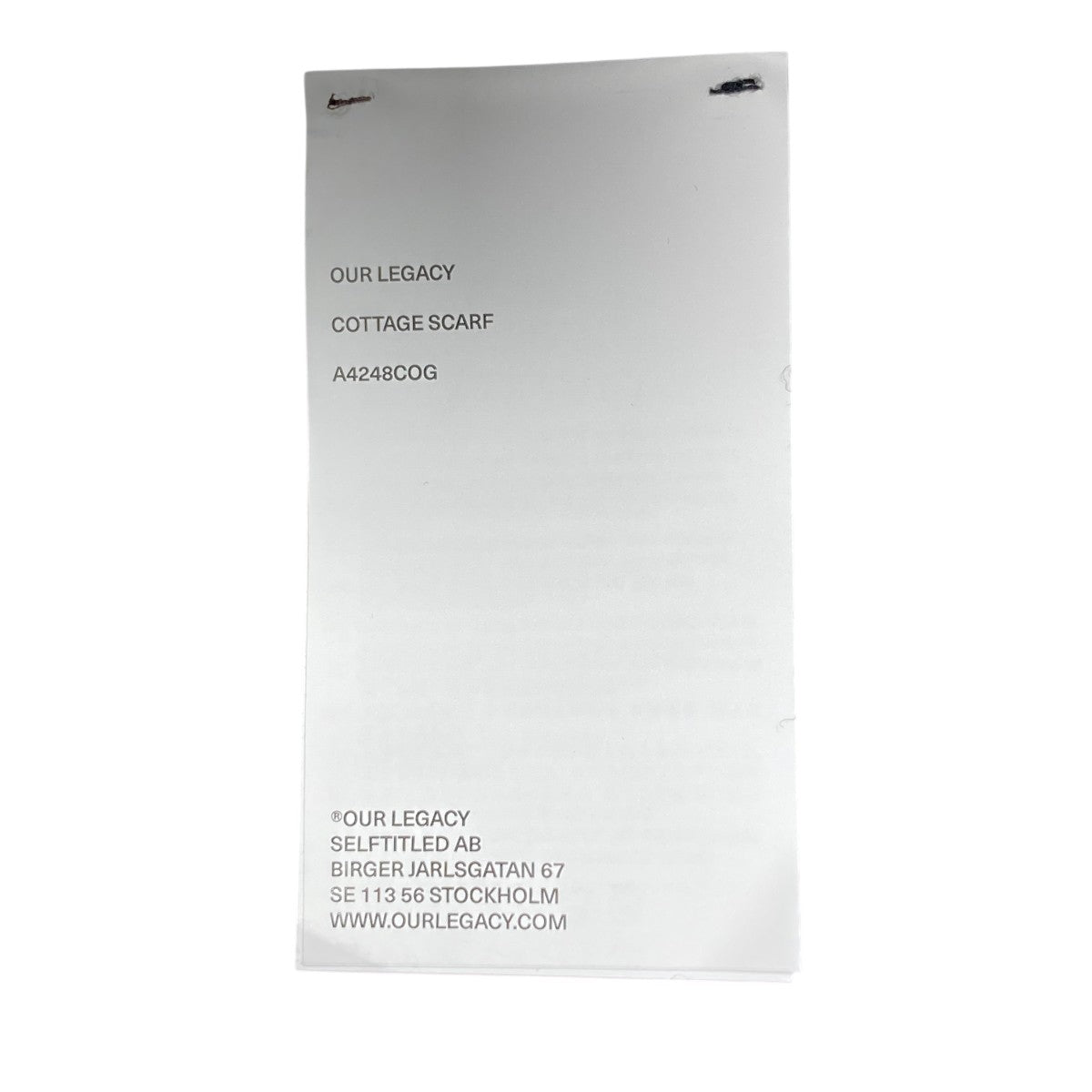 OUR LEGACY(アワーレガシー) COTTAGE SCARF OAK GREY WOOLマフラー