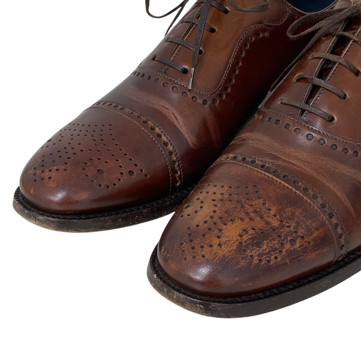 未使用✨サルヴァトーレフェラガモ　ビジネスシューズ　ロングノーズ　ブラウン Salvatore Ferragamo(サルヴァトーレフェラガモ) レザーシューズ