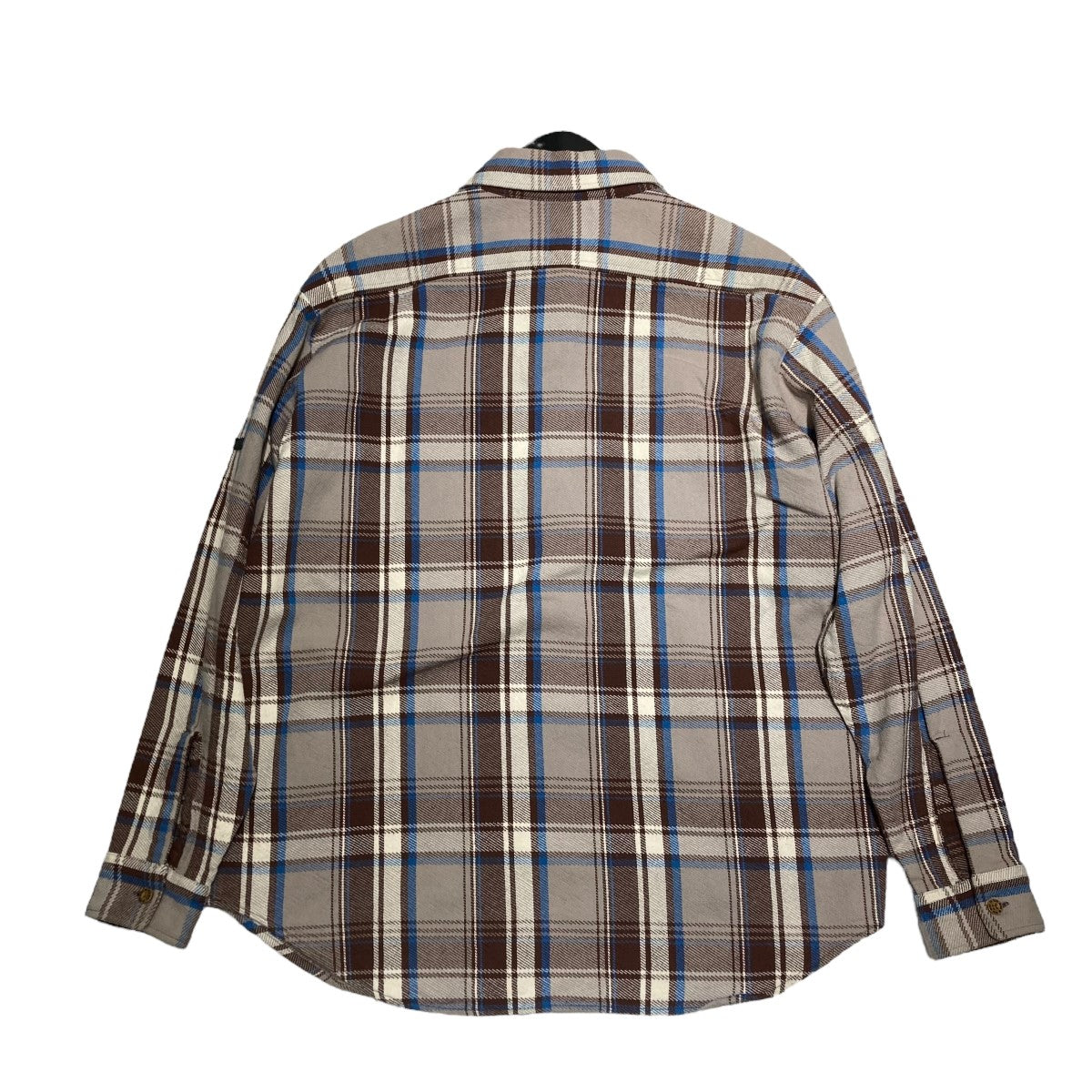 18AW ジップフロントシャツ ZIP FRONT SHIRT オンブレチェック