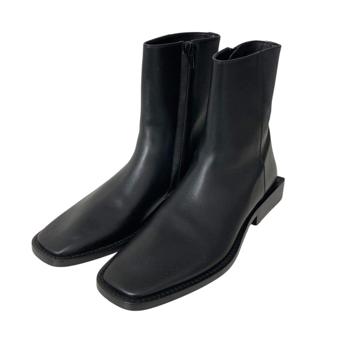 a*中様 BALENCIAGA BBロゴ リムブーツ スクエアトゥ サイドジップ a*中様 BALENCIAGA BBロゴ リムブーツ スクエアトゥ サイドジップ