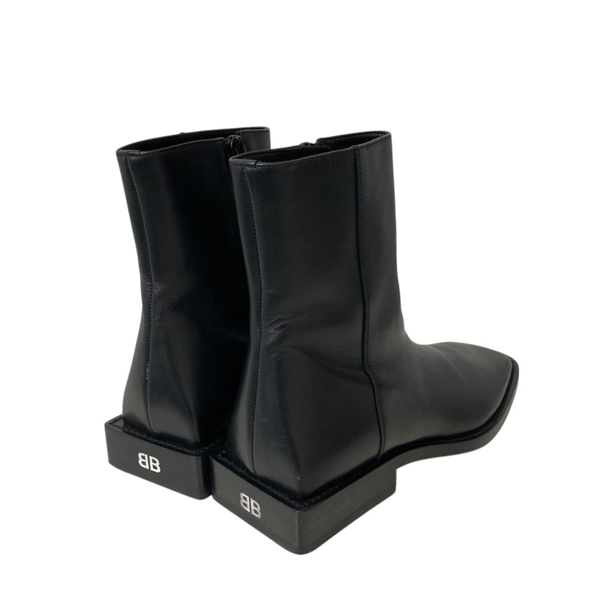 バレンシアガ BALENCIAGA ロゴ　ブーツ BALENCIAGA(バレンシアガ) Hummer 90mm Bootsヒールブーツ712843