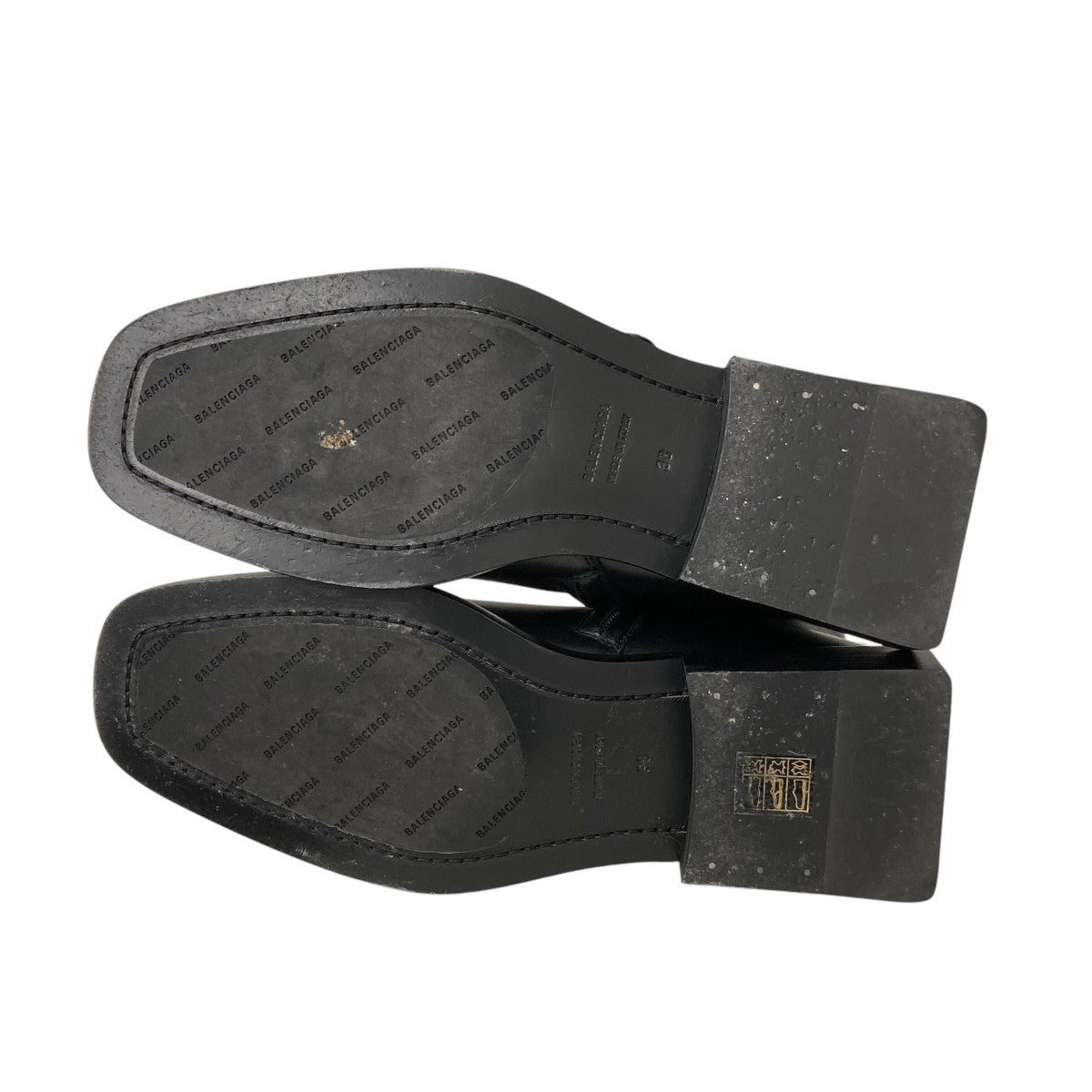 BALENCIAGA(バレンシアガ) BBロゴスクエアトゥサイドジップ