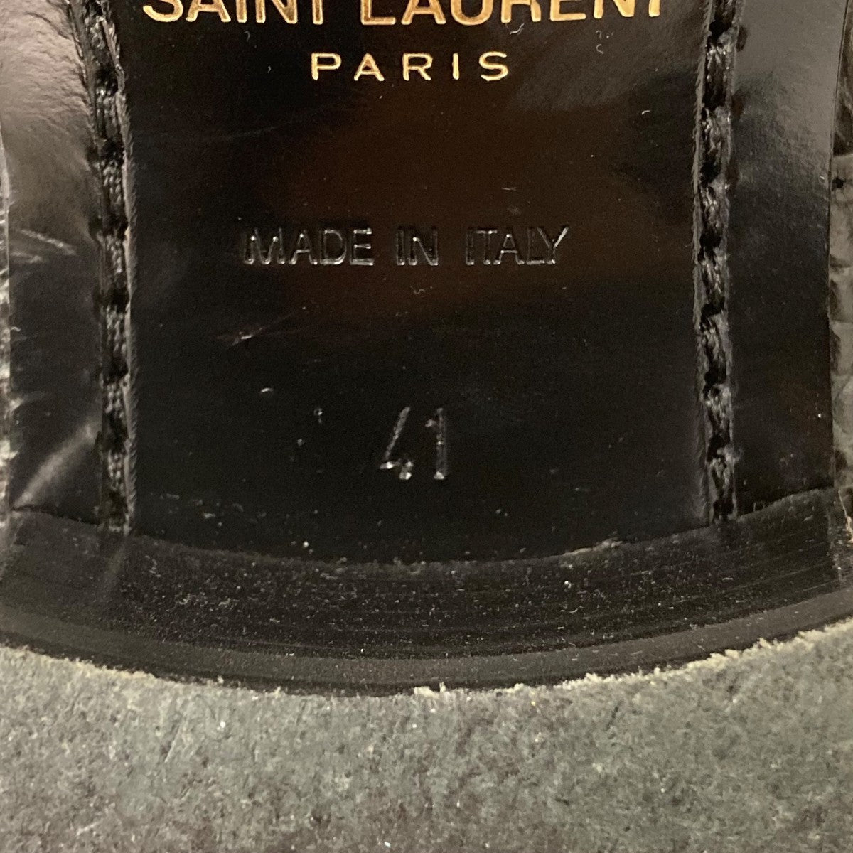 SAINT LAURENT サンローラン ブーツ 603515 SAINT LAURENT サンローラン ショートブーツ ワイアット 603515