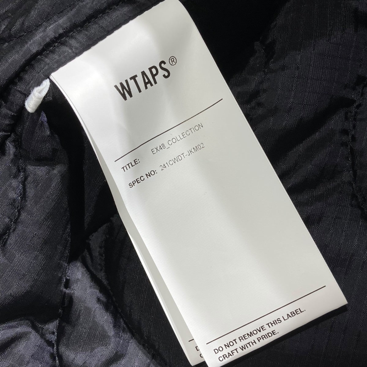 WTAPS(ダブルタップス) 24SSキルティングジャケット241CWDT-JKM02