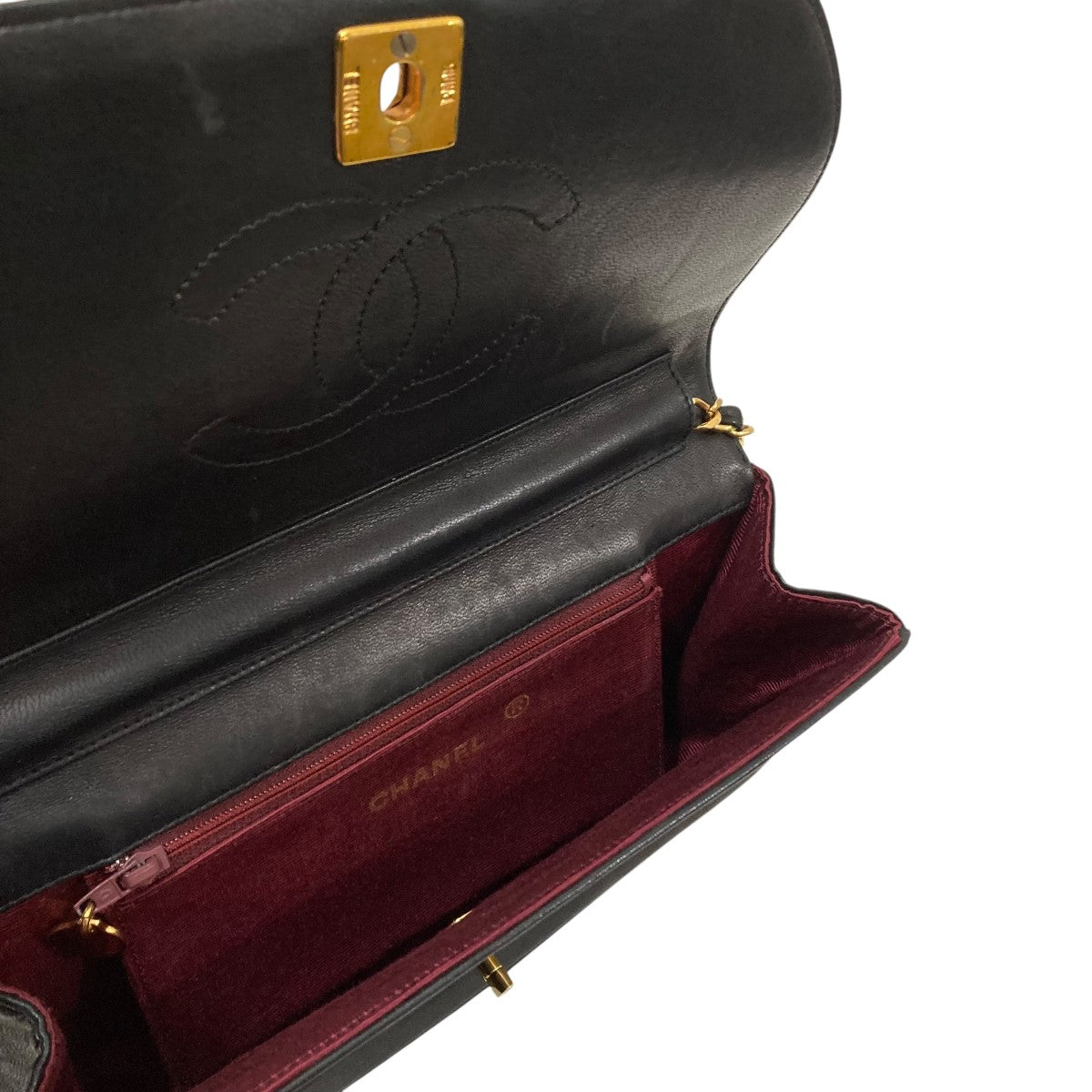 CHANEL ハーフムーン チェーンショルダーバッグ 古着・中古-5枚目のアイテム画像