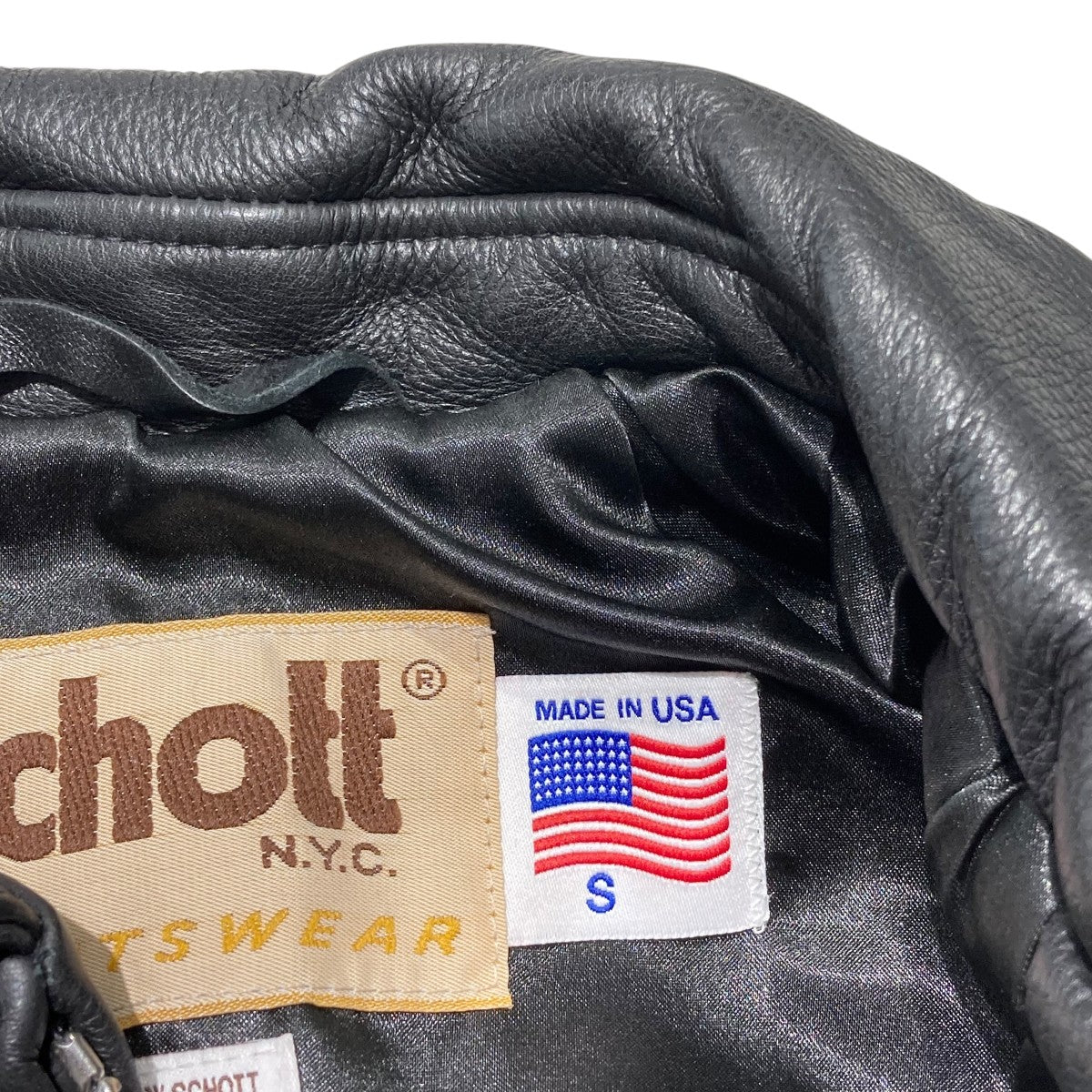 Supreme×Schott レザージャケットJ56F9 J56F9 ブラック サイズ S