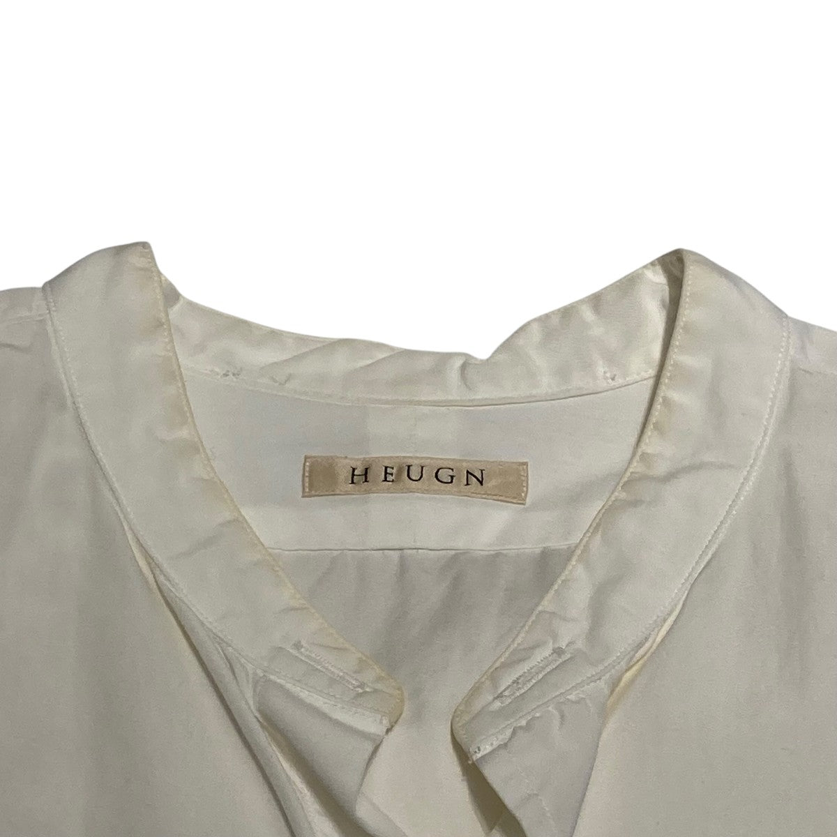 HEUGN(ユーゲン) SHIRT003バンドカラーシャツ ホワイト サイズ 2
