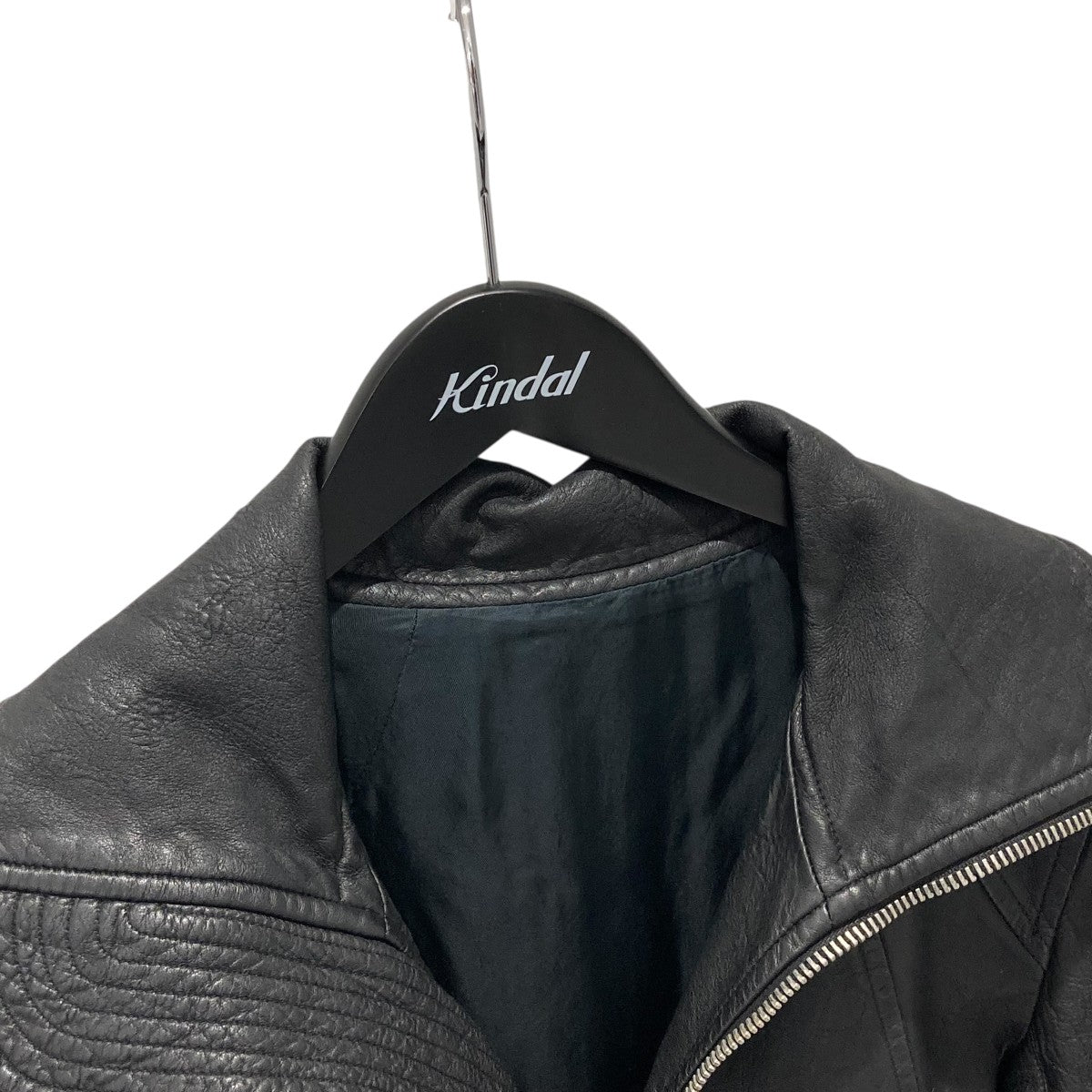 RICK OWENS(リックオウエンス) INTARSIA LAMB LEATHER JACKET