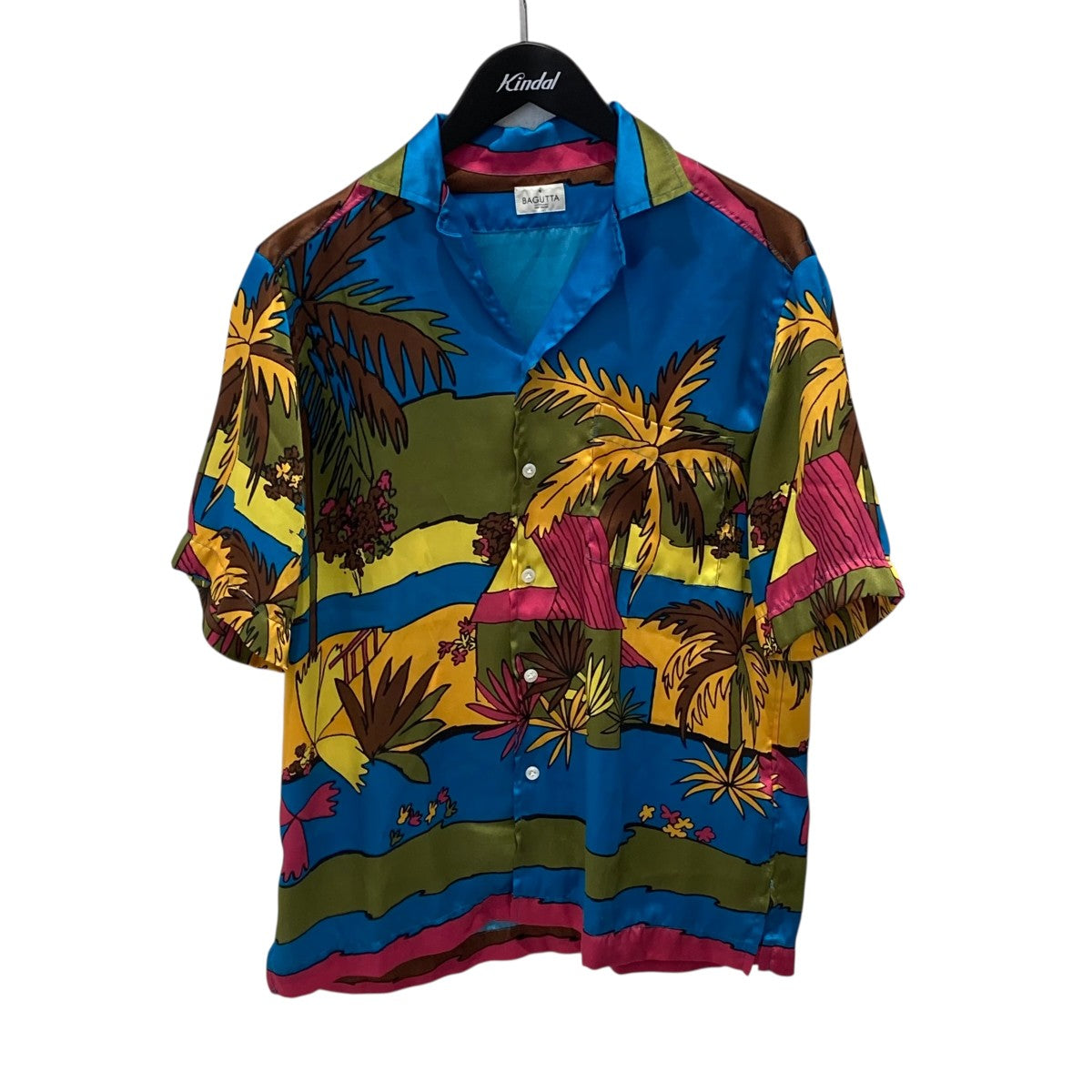 バグッタ BAGUTTA MAUI-GM  総柄 半袖シャツ 11783 マルチカラー サイズ：39-15 1/2 BAGUTTA(バグッタ) MAUI-GM総柄半袖シャツ11783 11783 マルチ