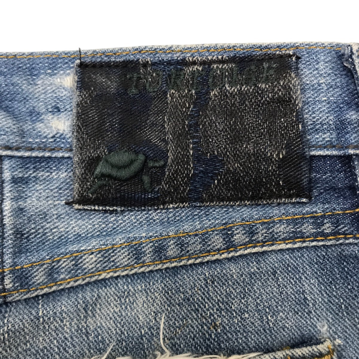 TORTOISE 加工デニムパンツ 古着・中古-3枚目のアイテム画像