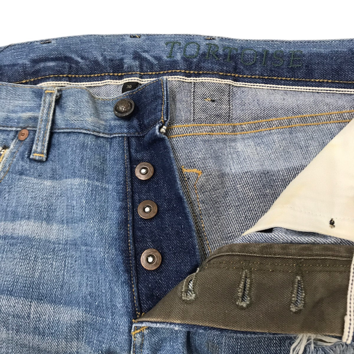TORTOISE 加工デニムパンツ 古着・中古-5枚目のアイテム画像