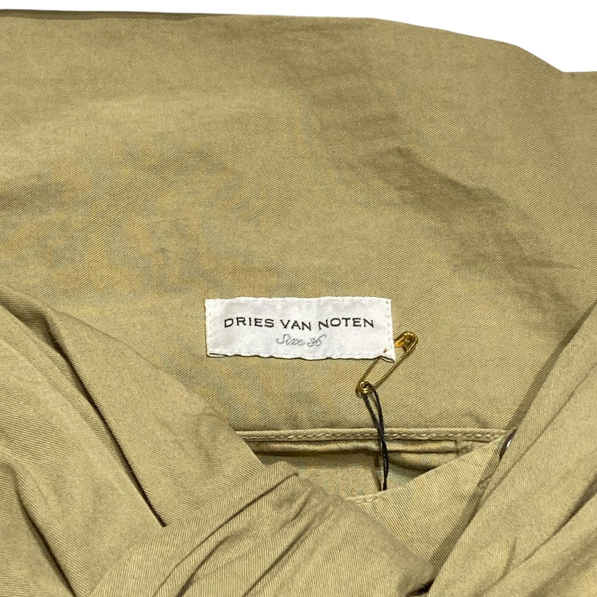 新作*DRIES VAN NOTEN*コットンポプリンミディスカート ベージュ 新作*DRIES VAN NOTEN*コットンポプリンミディスカート ベージュ