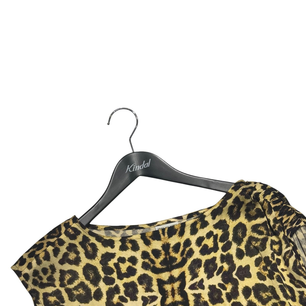 ドリスヴァンノッテン DRIES VAN NOTEN レオパード 半袖ブラウス ベージュ サイズ：36 DRIES VAN NOTEN(ドリスヴァンノッテン) レオパード半袖ブラウス
