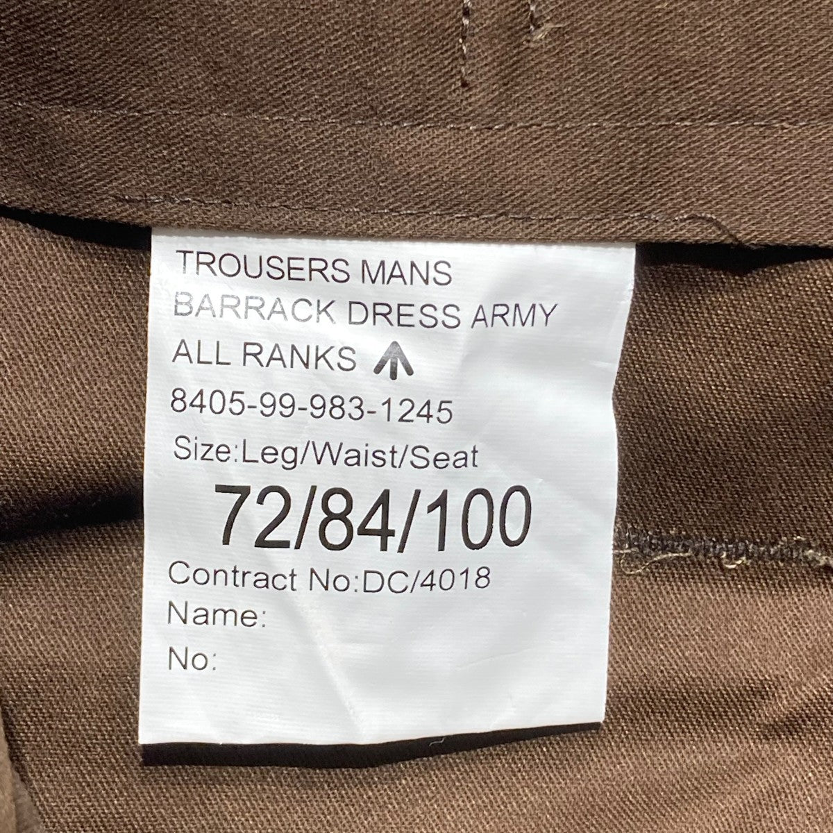 BRITISH MILITARY(イギリス軍) BARRACK DRESS PANTSスラックス