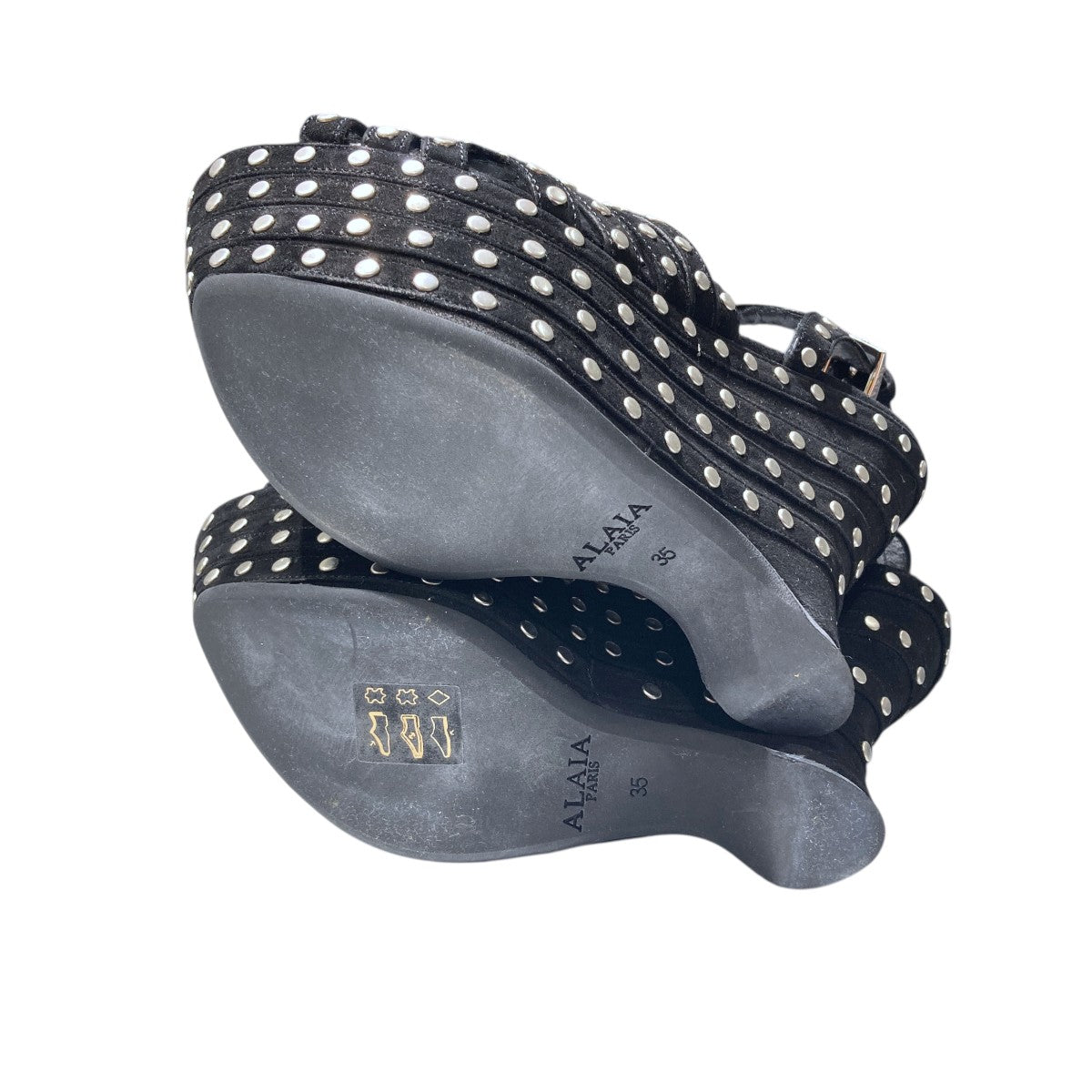 ALAIA(アライア) ヒールサンダル ブラック サイズ 35(22.0cm~22.5cm