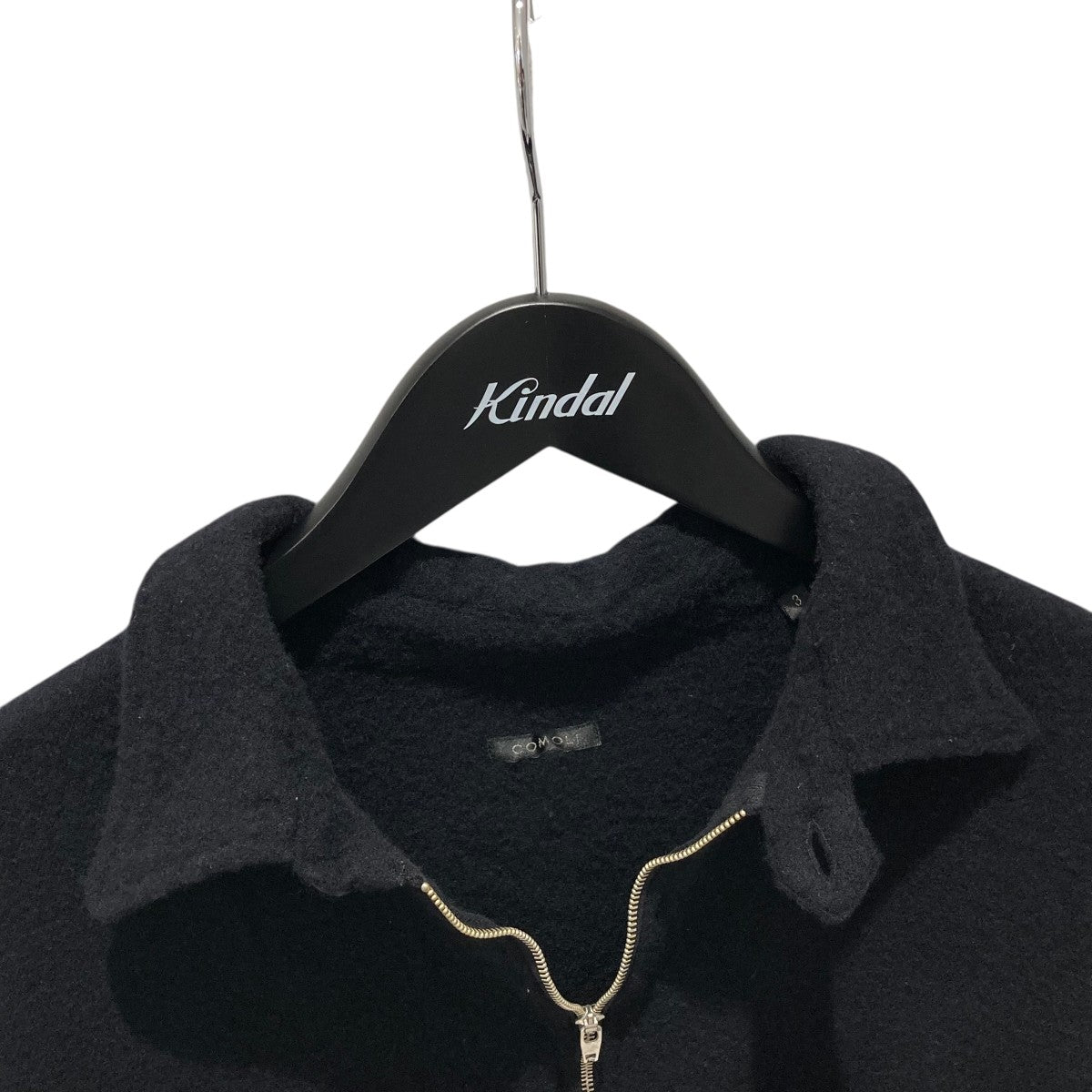 COMOLI(コモリ) 縮絨ウール ハーフジップシャツY03-02010 Y03-02010