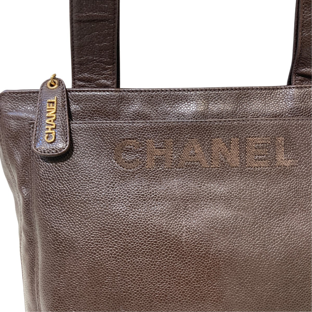 CHANEL ロゴ刺繍トートバッグ 古着・中古-6枚目のアイテム画像