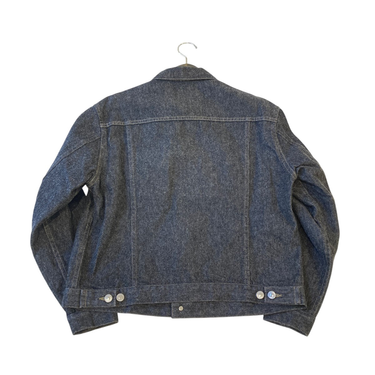 A．PRESSE(アプレッセ) Black Denim Trucker Jacketデニム