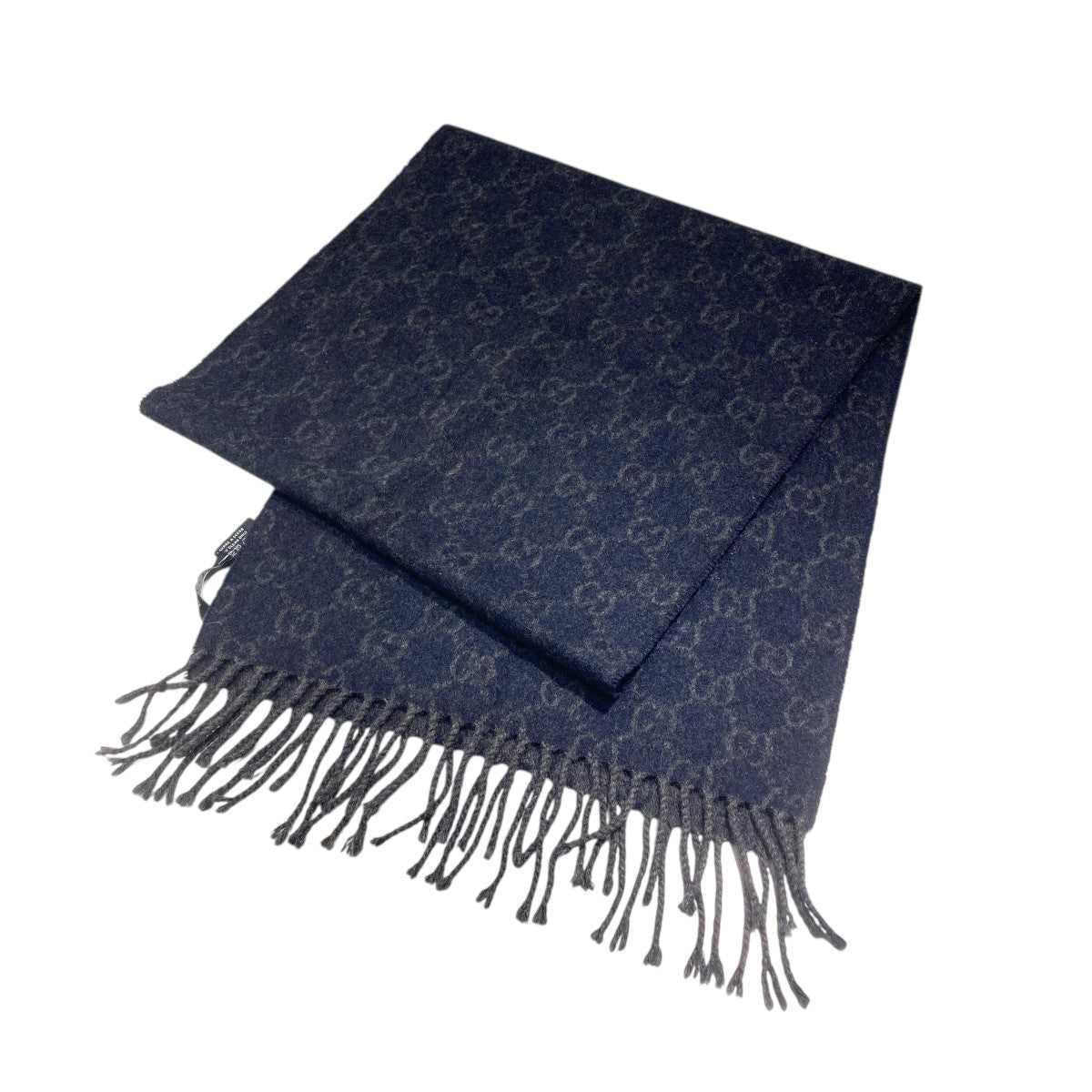 GUCCI マフラー　ネイビー GUCCI(グッチ) マフラー ネイビー×グレー｜【公式】カインドオル