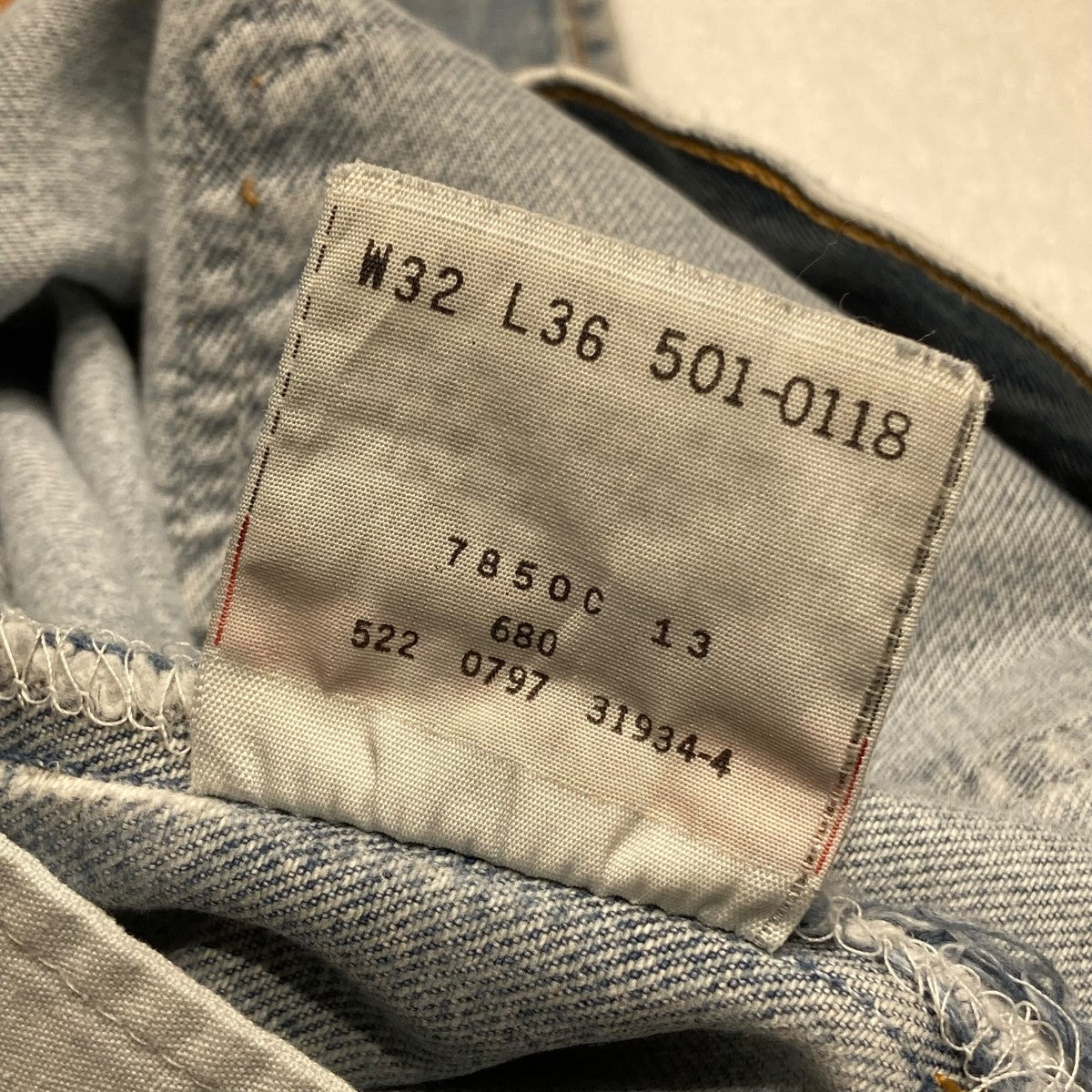 LEVI'S(リーバイス) 501 USA製デニムパンツ501-0118 501-0118