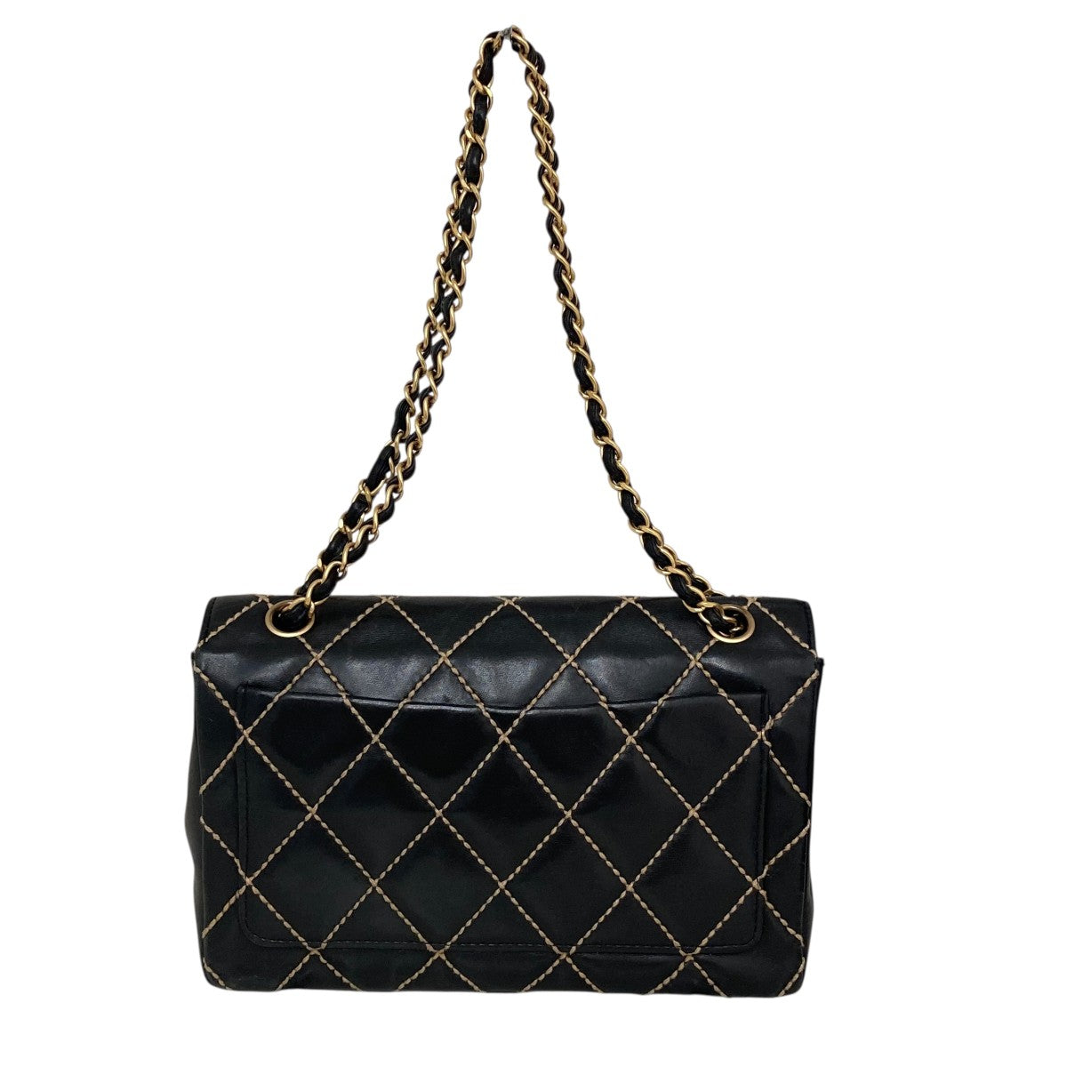 CHANEL ワイルドステッチ マトラッセチェーンショルダーバッグ 古着・中古-2枚目のアイテム画像