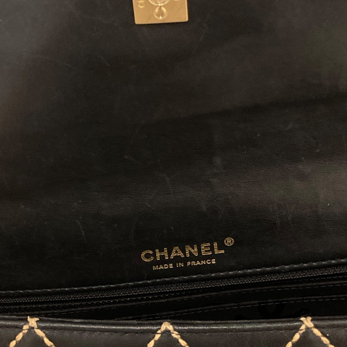 CHANEL ワイルドステッチ マトラッセチェーンショルダーバッグ 古着・中古-6枚目のアイテム画像