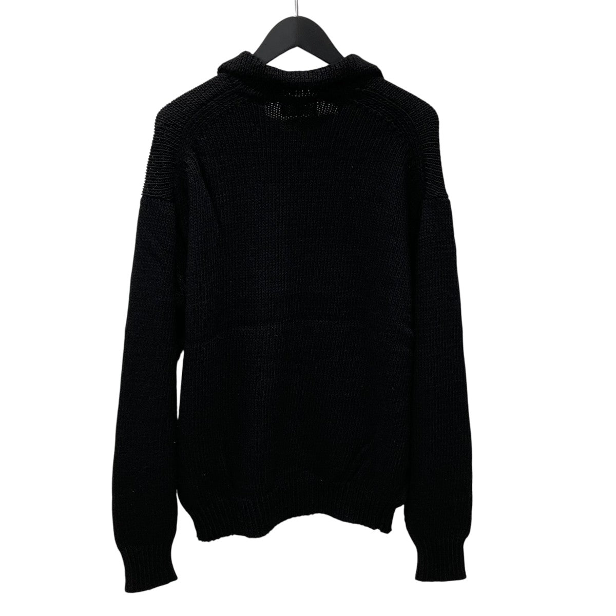 ヘリル　スキッパーコットンニット　黒　サイズ2 ヘリルスキッパーコットンニット黒サイズ2