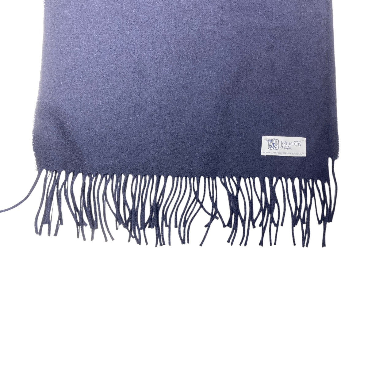 JOHNSTONS OF ELGIN(ジョンストンズオブエルガン) マフラー ネイビー