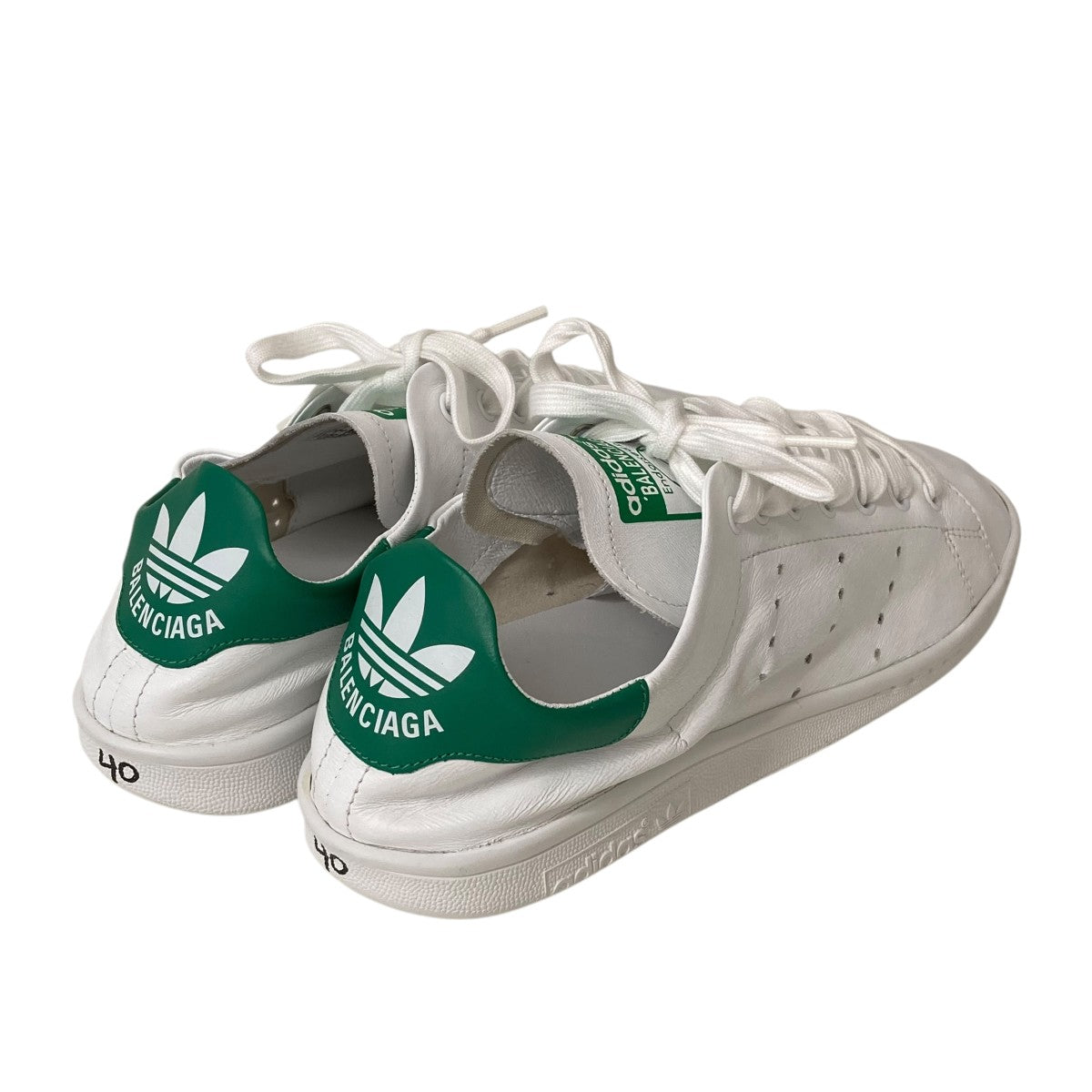 BALENCIAGA × adidas STAN SMITH サイズ　42 BALENCIAGA adidas stan smith worn out 42 - メルカリ