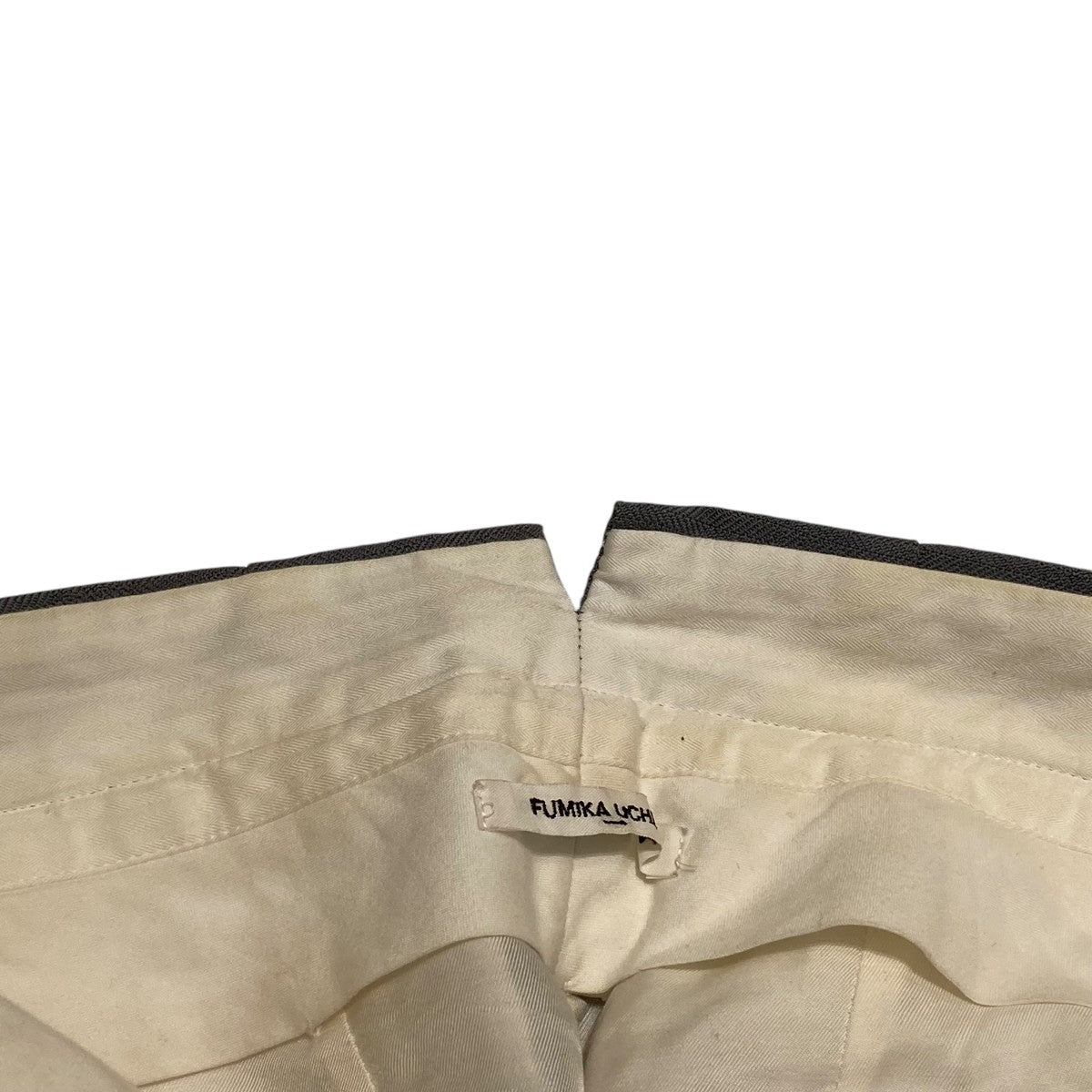 最終値下げ　FUMIKA_UCHIDA/CHINO TAPERED SLACKS FUMIKA_UCHIDA/CHINO TAPERED SLACKS(KHAKIBEIGE_silver)