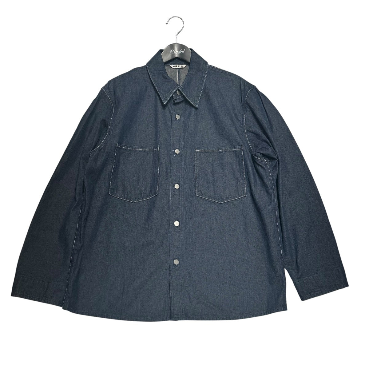 AURALEE / HARD TWIST LIGHT DENIM SHIRTS BLOUSON - Burnish