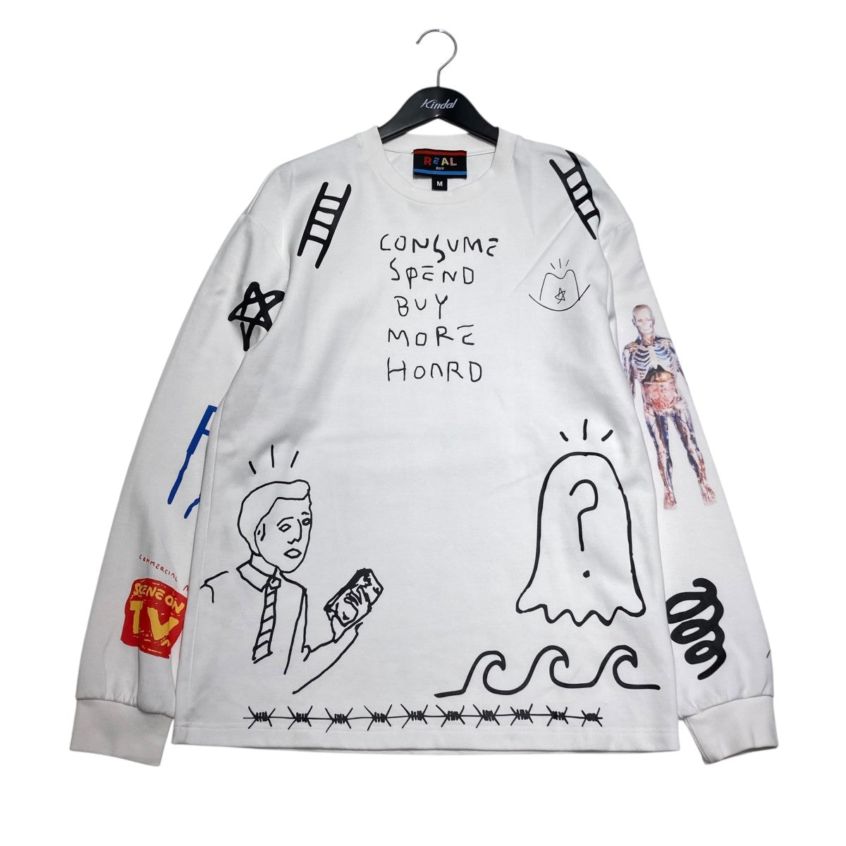 プリントロングスリーブTシャツ