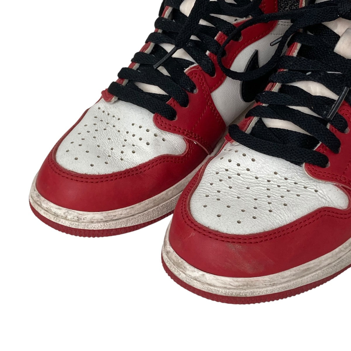 Nike Air Jordan ハイカットスニーカー ホワイト/レッド - メルカリ