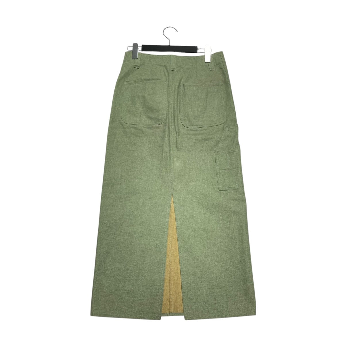 WASHED HARD TWIST CANVAS SKIRデニムスカートA24SS07OC