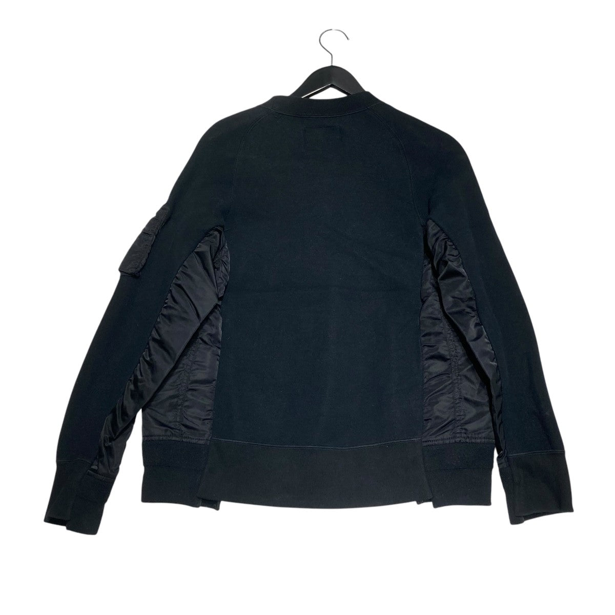 sacai SCM 032 スポンジスウェット ブラック sacai SCM 032 スポンジスウェット ブラック（Sacai サカイ 21AW