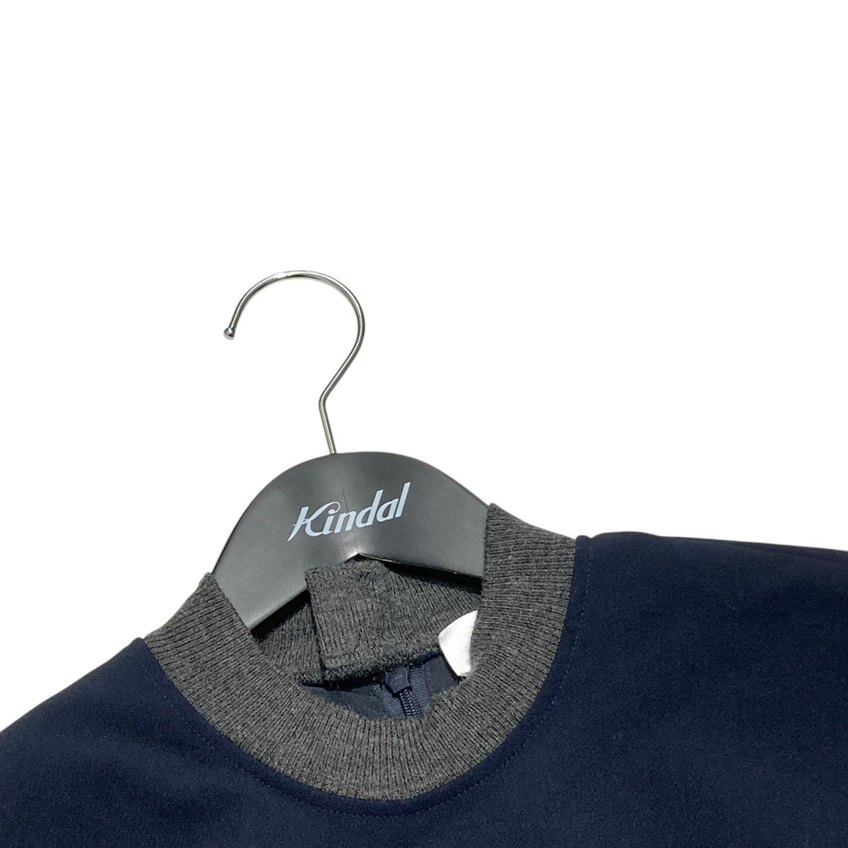 エンフォルド ENFOLD KNIT-LAYERED PULLOVER プルオーバーTシャツ 300ga230-1400 ネイビー サイズ：38 ENFOLD(エンフォルド) KNIT-LAYERED PULLOVERプルオーバーT