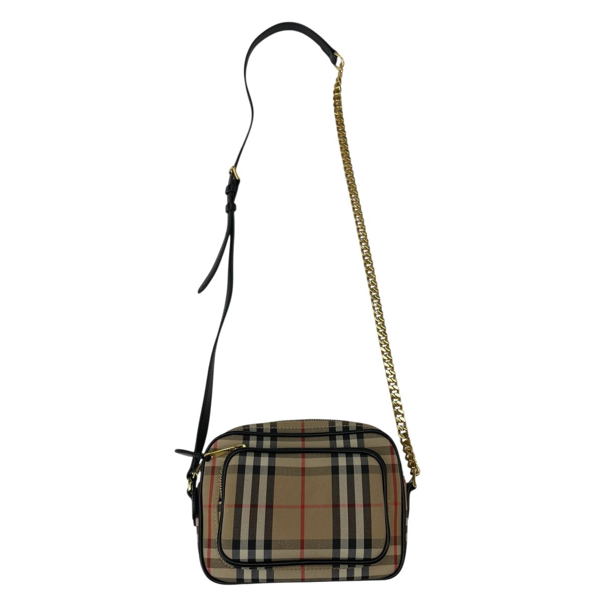 BURBERRY チェックコットンソニーバムバッグ バーバリー」のアイコニックなチェック柄を主役にした夏の最新