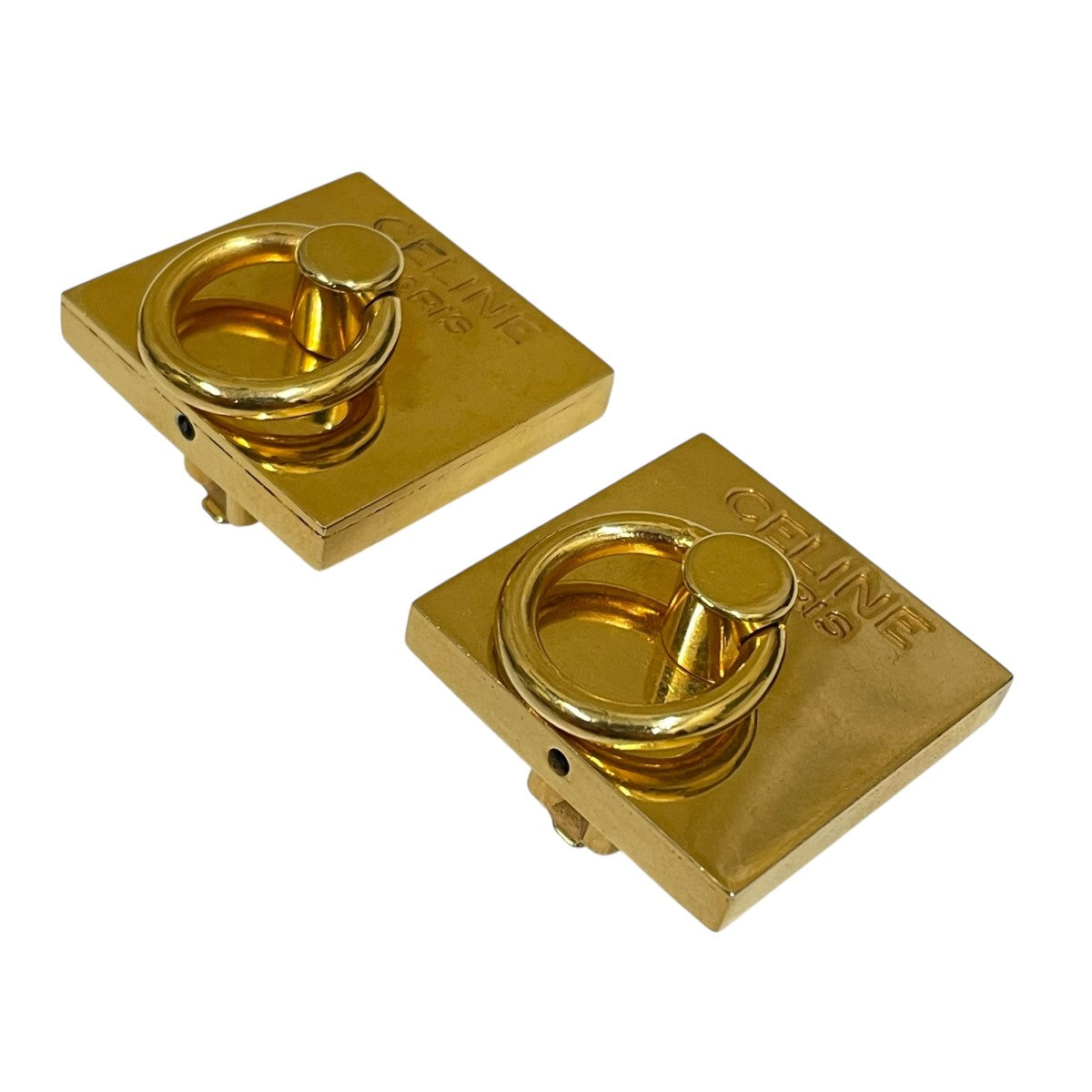 ゴールド フープピアス　CELINE CELINE（セリーヌ） ピアス レディース トリオンフ アシンメトリック