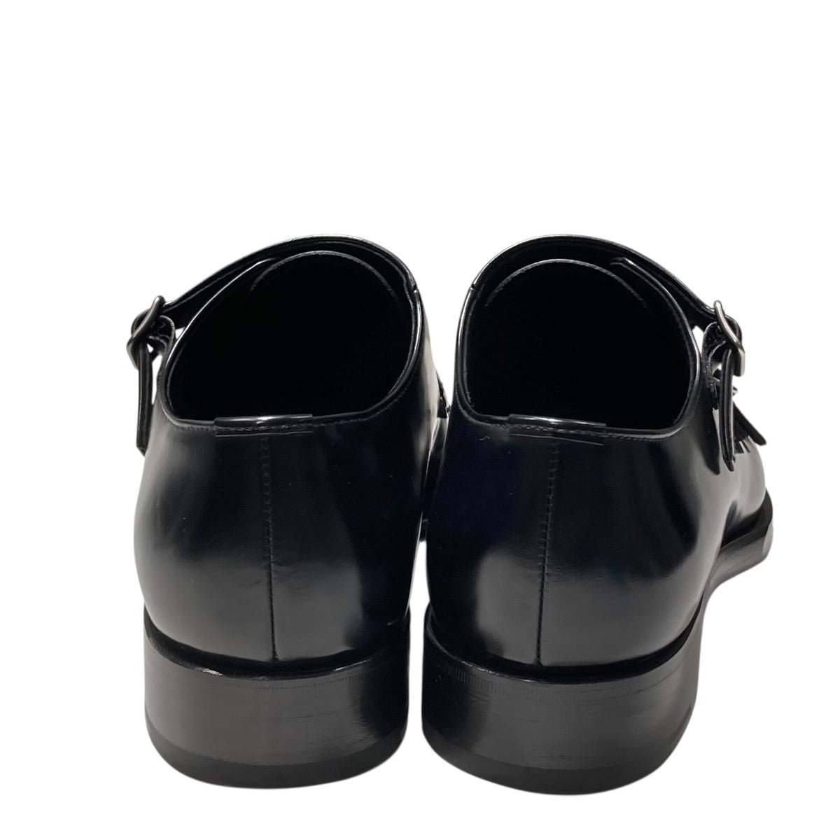 PRADA(プラダ) ダブルモンクストラップシューズ ブラック サイズ