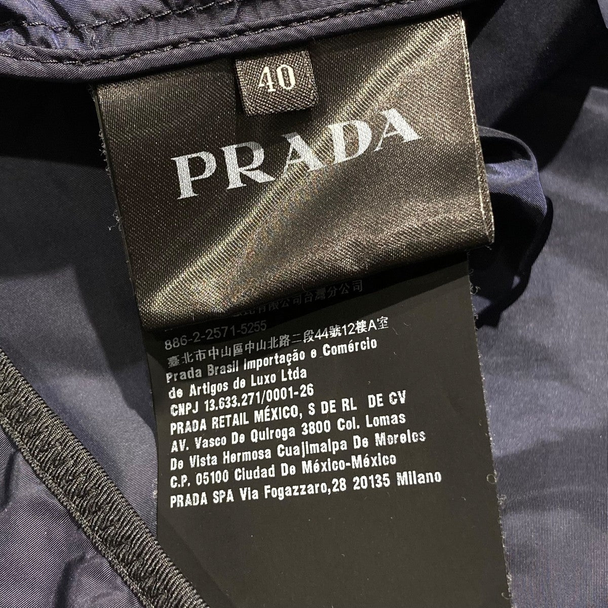 美品 PRADAプラダ パーカー ポンチョ S 黒 イタリア製 ボリュームネック PRADA】プラダ ホーボー MV519 ハンドバッグ ナイロン