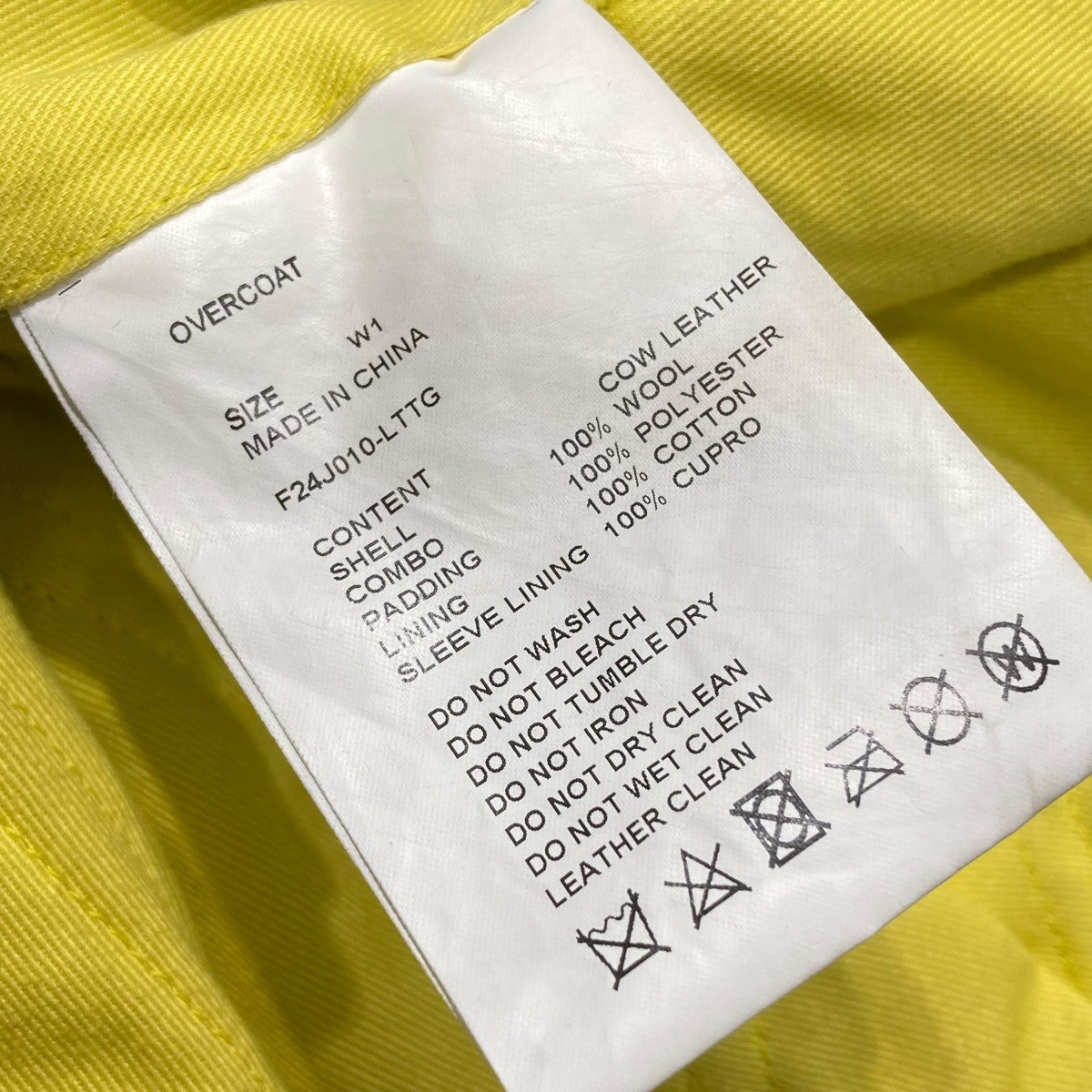 OVERCOAT(オーバーコート) 24FWレザージャケットF24J010-LTTG F24J010