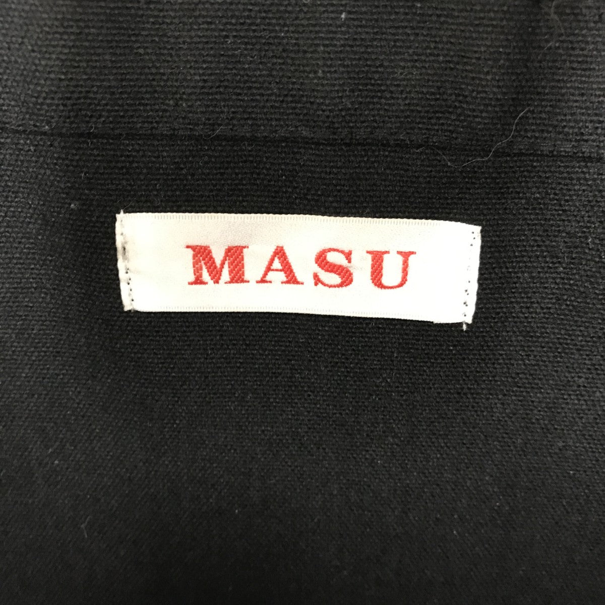 MASU ブラックトートバッグ MASU トートバッグ PLEATED TOTE BAG メンズ レディース