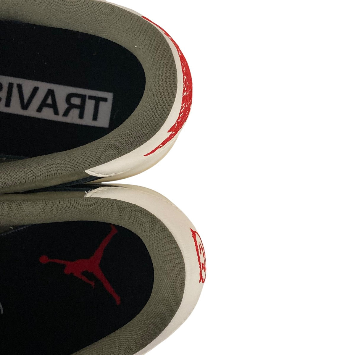NIKE×TRAVIS SCOTT Air Jordan 1 Low OG SP Reverse OliveローカットスニーカーDM7866-200 古着・中古-4枚目のアイテム画像