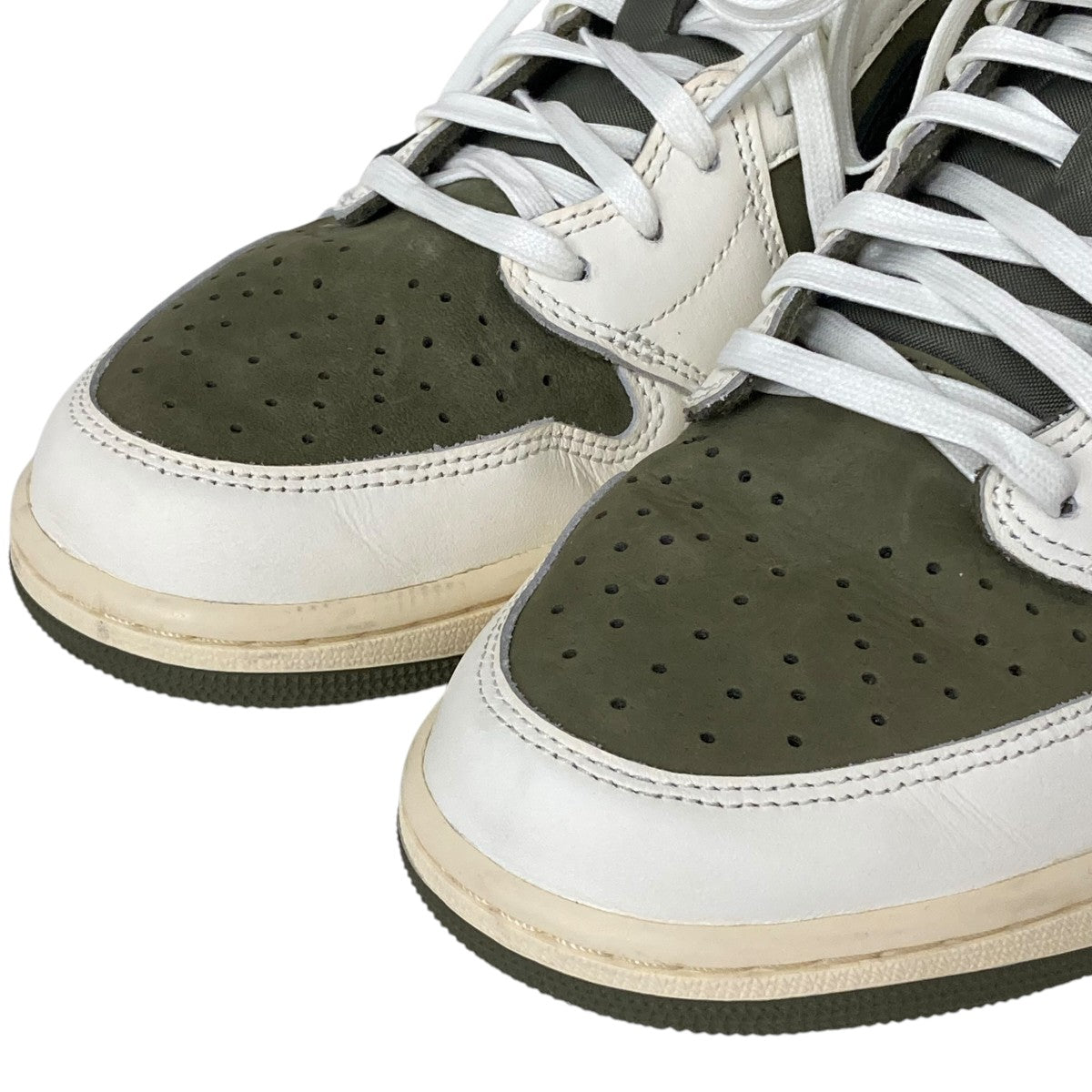 NIKE×TRAVIS SCOTT Air Jordan 1 Low OG SP Reverse OliveローカットスニーカーDM7866-200 古着・中古-5枚目のアイテム画像