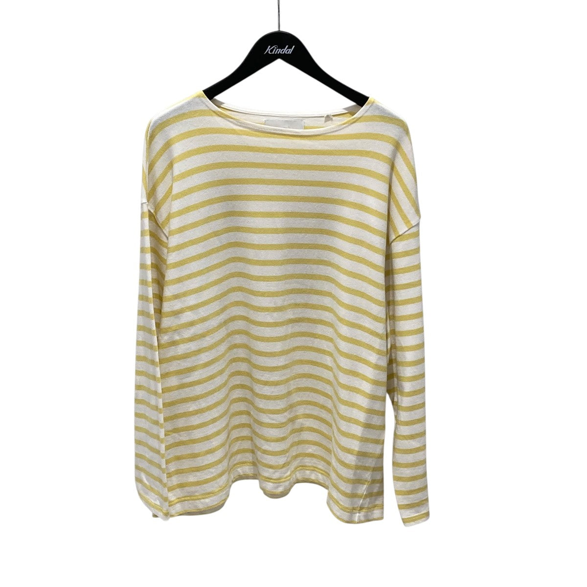 ツヅリ tsuzuli BSQ BOAT NECK LONG SLEEVE ボーダー ボートネックTシャツ tt2208-1 イエロー サイズ：2 tsuzuli(ツヅリ) BSQ BOAT NECK LONG SLEEVEボーダーボート